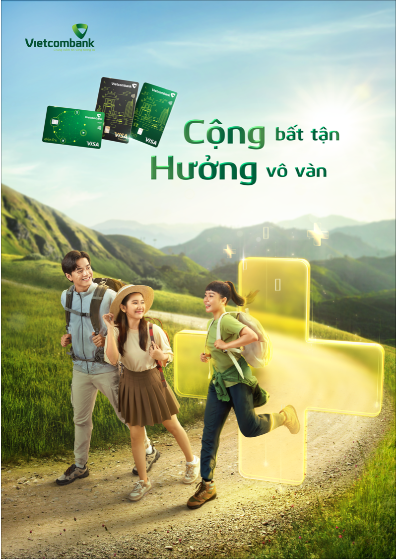 Bộ ba sản phẩm thẻ Vietcombank thương hiệu Visa hoàn toàn mới