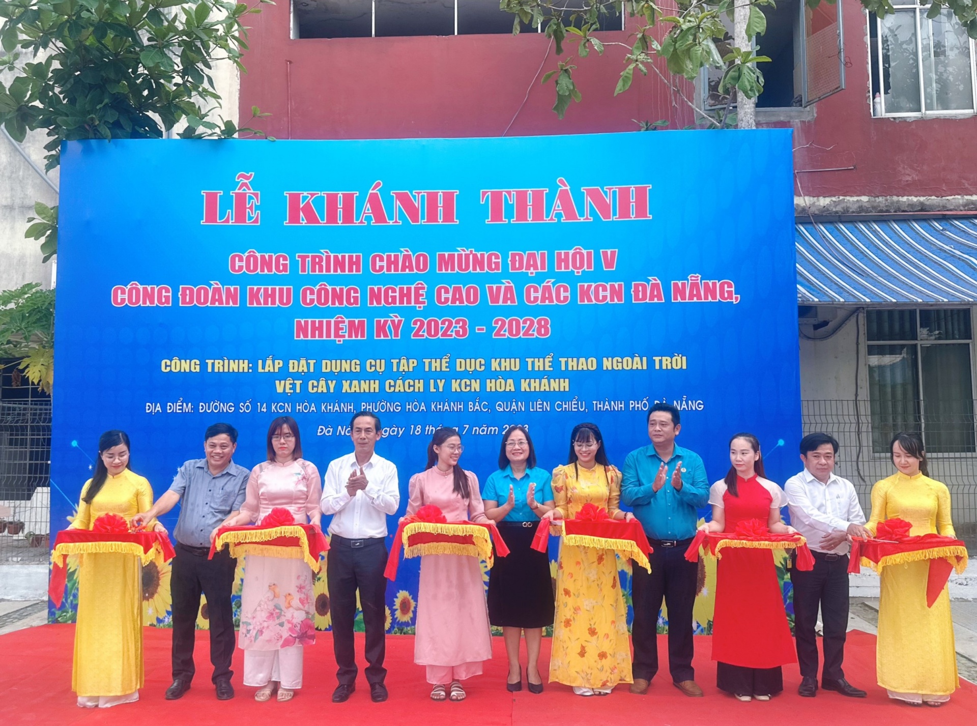 Khánh thành công trình chào mừng Đại hội Công đoàn Khu CNC và các KCN Đà Nẵng lần thứ V