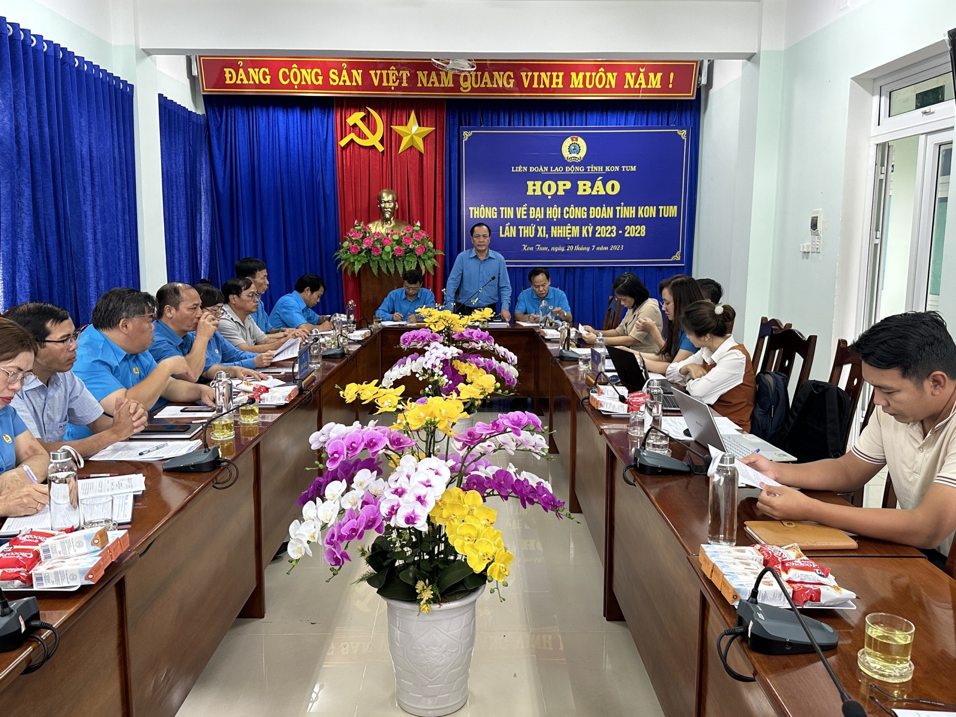 Kon Tum họp báo thông tin về Đại hội XI Công đoàn tỉnh, nhiệm kỳ 2023 - 2028 Kon Tum họp báo thông tin về Đại hội XI Công đoàn tỉnh, nhiệm kỳ 2023 - 2028