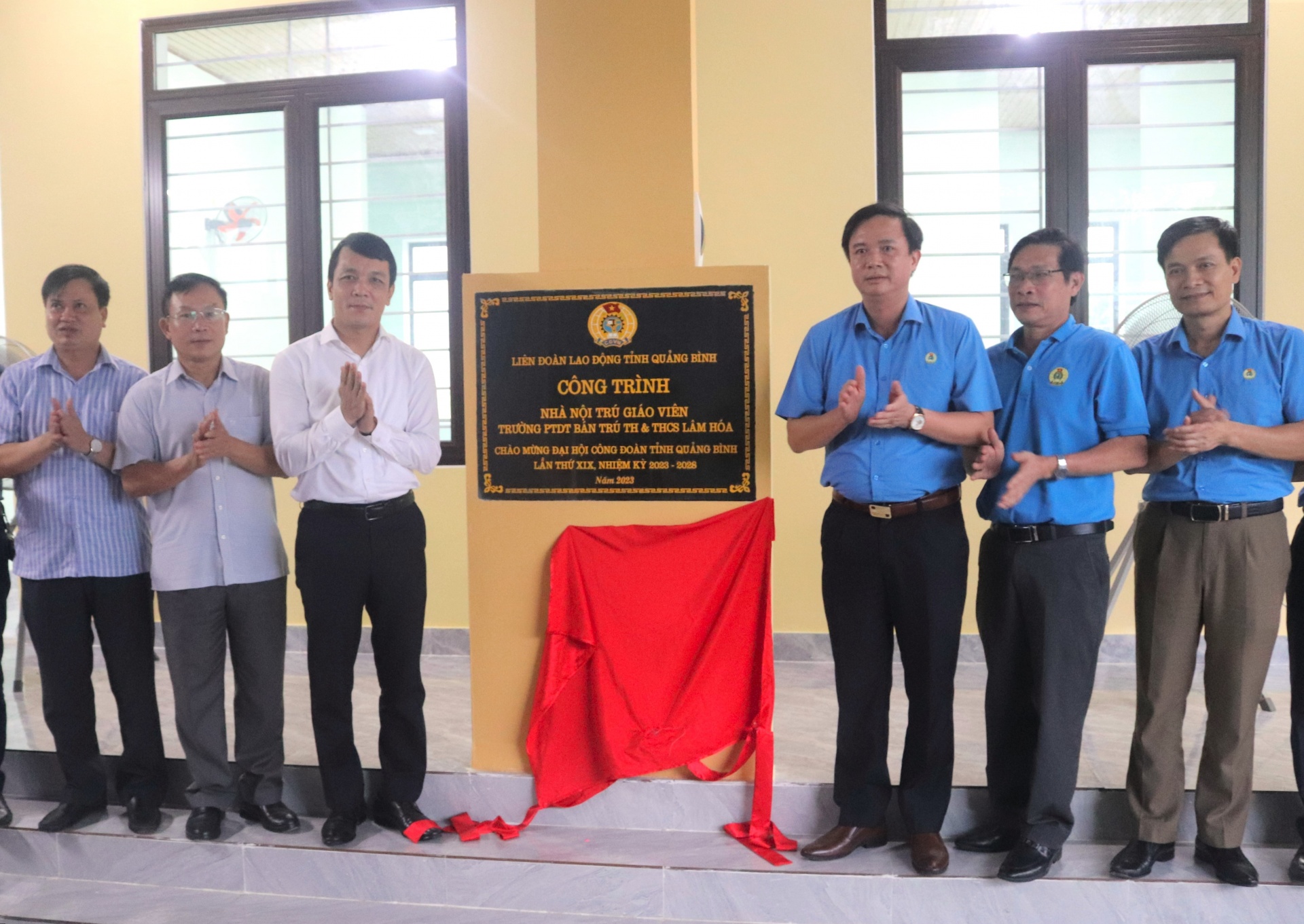 Khánh thành công trình chào mừng Đại hội Công đoàn tỉnh Quảng Bình lần thứ XIX