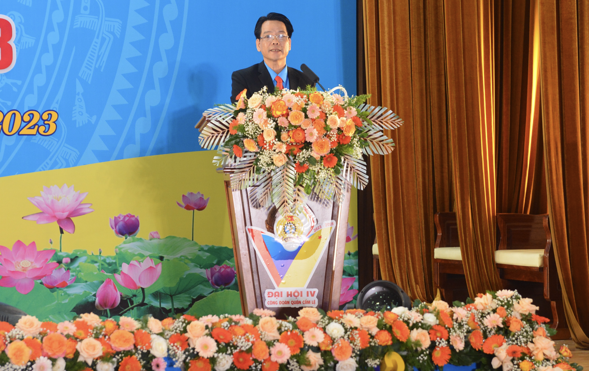 Đồng chí Lê Trọng Nguyên tái đắc cử Chủ tịch LĐLĐ quận Cẩm Lệ