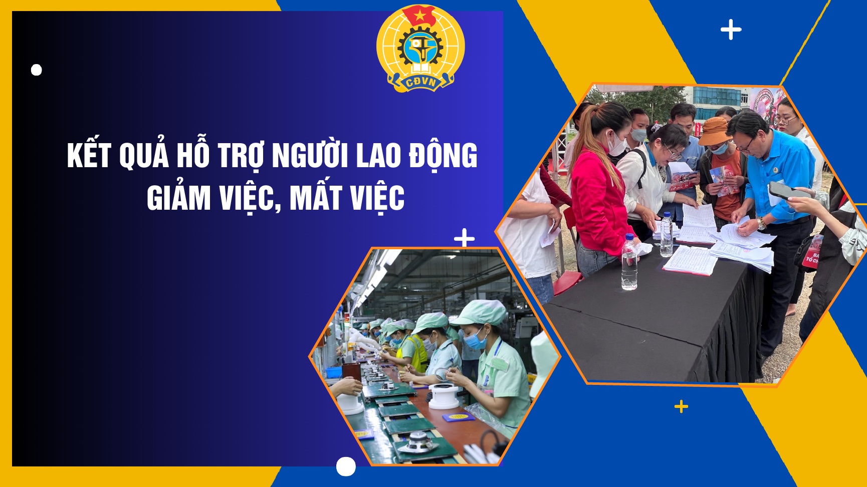 Kết quả hỗ trợ người lao động bị giảm việc, mất việc