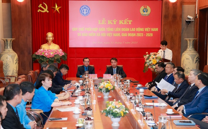 Tổng LĐLĐ Việt Nam ký kết Quy chế phối hợp với BHXH Việt Nam giai đoạn 2023 - 2028