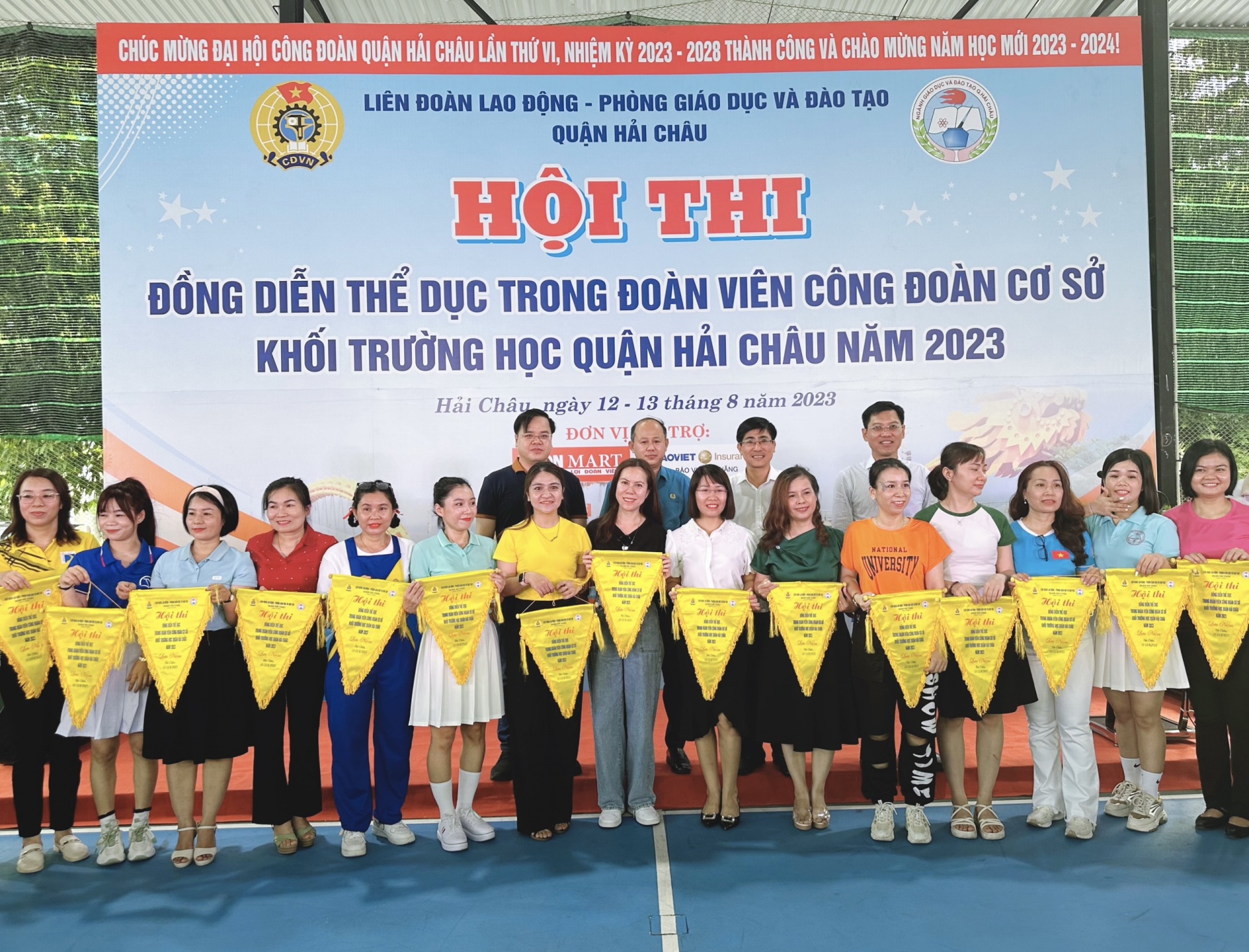 LĐLĐ quận Hải Châu: Sôi nổi hội thi đồng diễn thể dục giữa giờ LĐLĐ quận Hải Châu: Sôi nổi hội thi đồng diễn thể dục giữa giờ