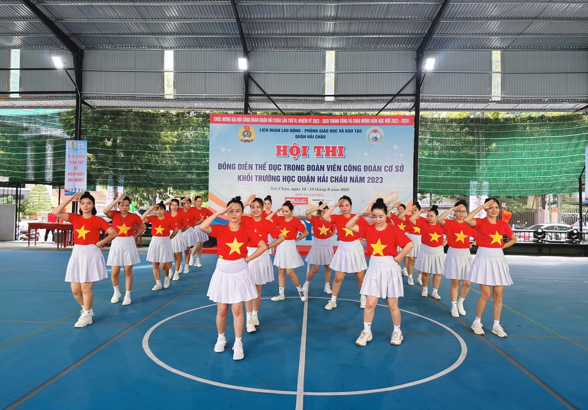 LĐLĐ quận Hải Châu: Sôi nổi hội thi đồng diễn thể dục giữa giờ LĐLĐ quận Hải Châu: Sôi nổi hội thi đồng diễn thể dục giữa giờ