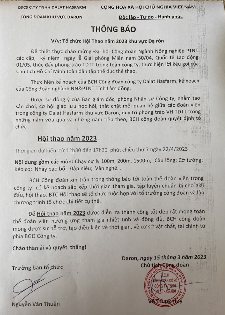 Công đoàn tổ chức phong trào văn hóa, thể thao để “Công ty không chỉ là nơi làm việc”