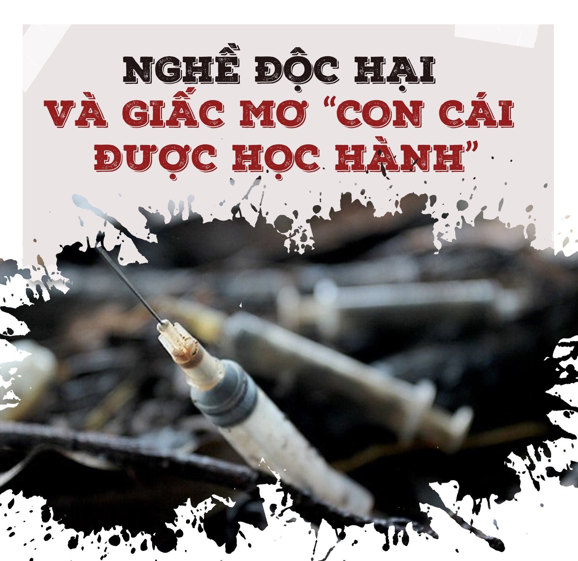 Những “con ong” trong lòng cống thải Những “con ong” trong lòng cống thải