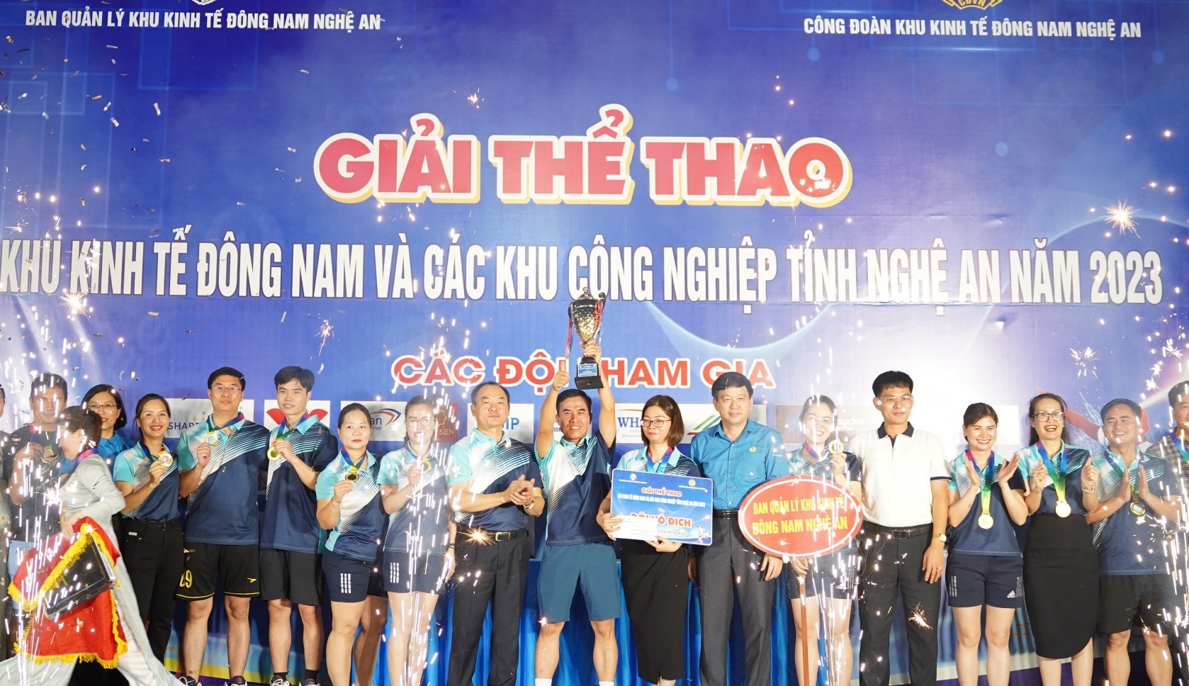 Giải thể thao KKT, KCN tỉnh Nghệ An năm 2023 mang lại nhiều niềm vui cho người lao động