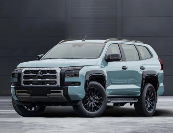 Xem trước kiểu dáng Mitsubishi Pajero Sport 2025 Ảnh dựng Mitsubishi Pajero Sport thế hệ mới.