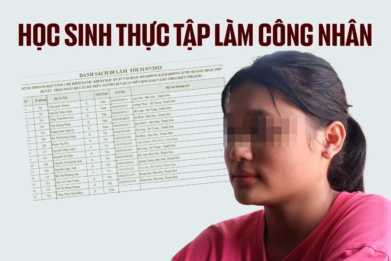 Sẽ báo cáo Bộ Lao động – Thương binh và Xã hội về vụ học sinh làm công nhân