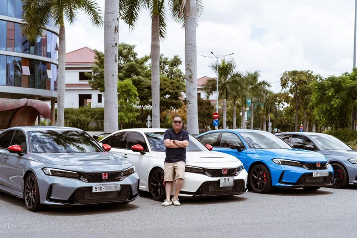 Dàn xe Honda Civic Type R 2023 tụ hợp tại Sài Gòn