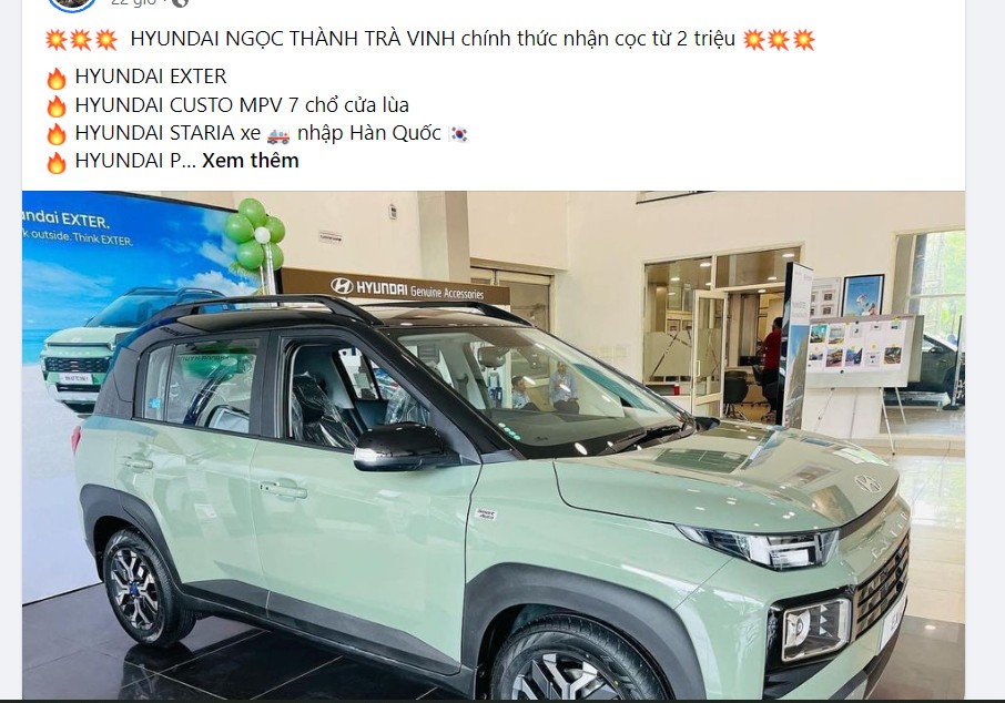 Đại lý nhận đặt cọc Hyundai Exter, mẫu xe sẽ cạnh tranh với Kia Sonet