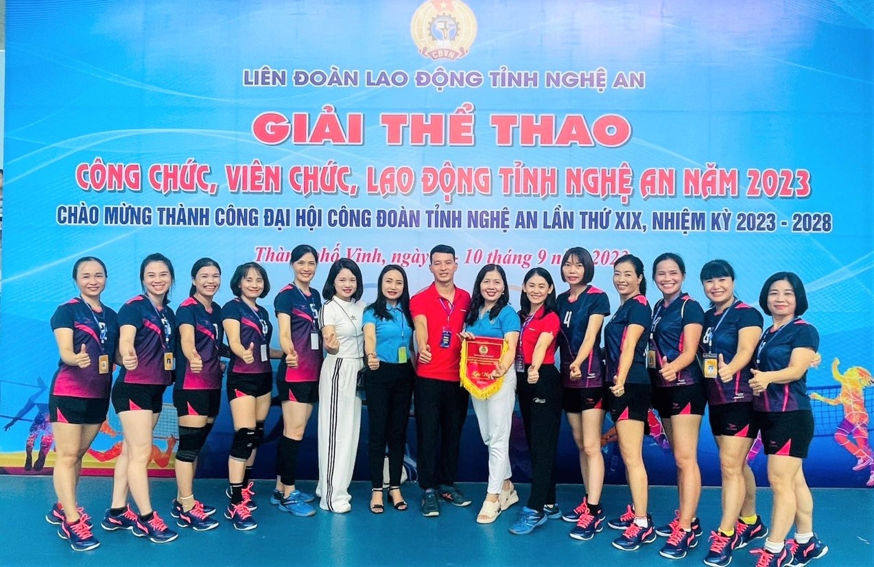 sôi động Giải thể thao do LĐLĐ tỉnh Nghệ An tổ chức