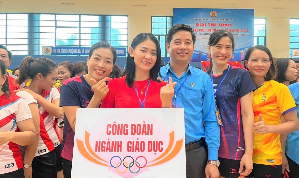 sôi động Giải thể thao do LĐLĐ tỉnh Nghệ An tổ chức