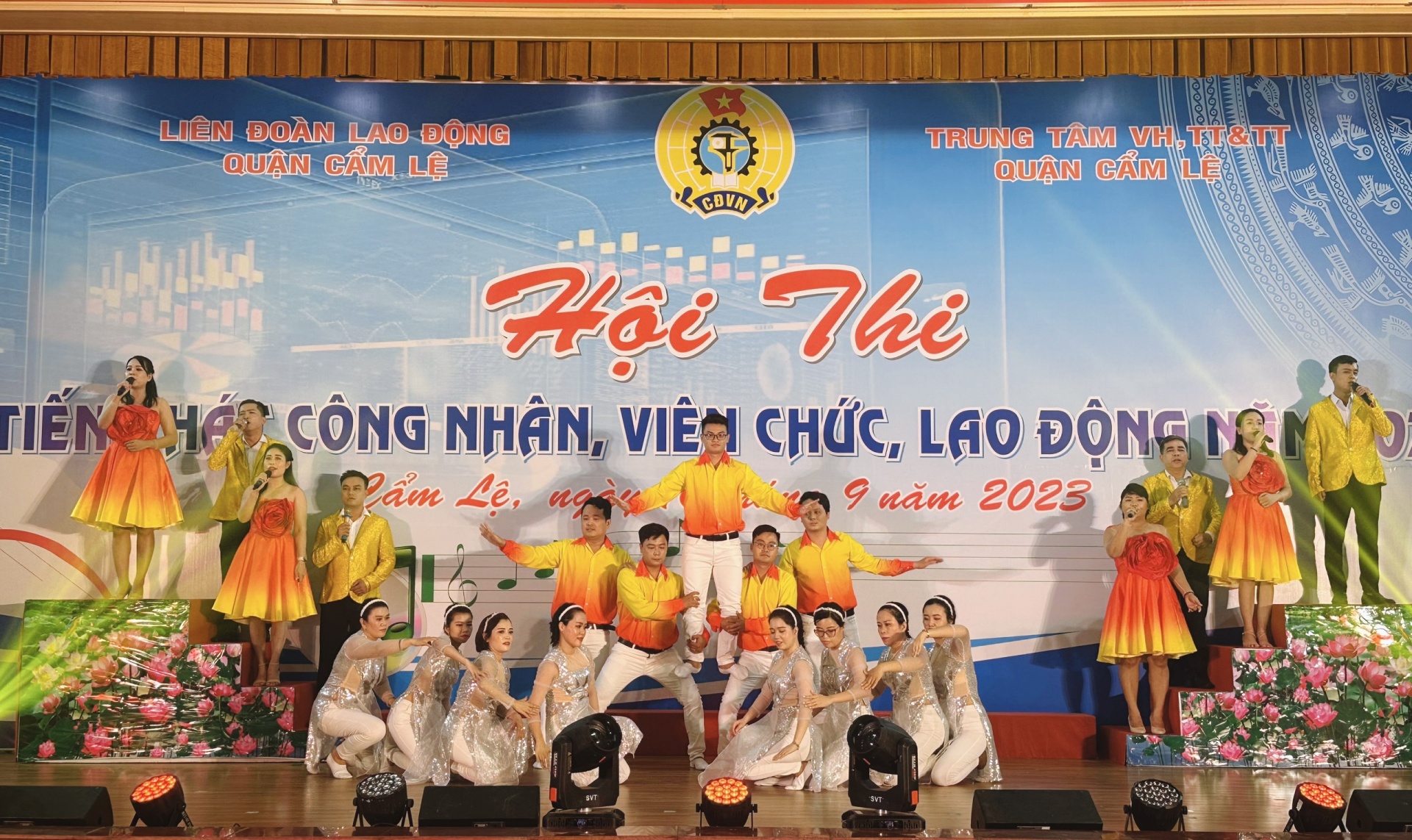Hội thi Tiếng hát CNVCLĐ quận Cẩm Lệ năm 2023: Những khoảnh khắc sôi nổi, vui vẻ