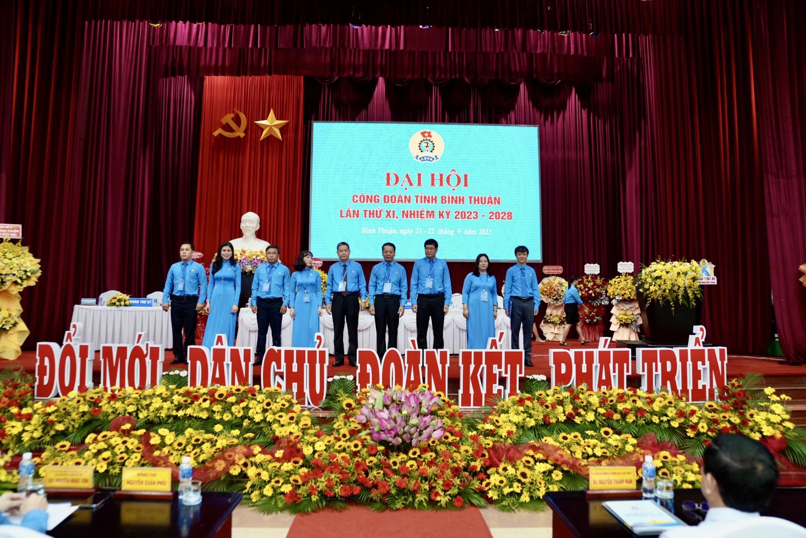 Đại hội Công đoàn tỉnh Bình Thuận lần thứ XI nhiệm kỳ 2023- 2028 chính thức khai mạc Đại hội Công đoàn tỉnh Bình Thuận lần thứ XI nhiệm kỳ 2023- 2028 chính thức khai mạc