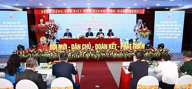 180 đại biểu tham gia Đại hội Công đoàn Tổng Công ty Hàng hải Việt Nam lần thứ VI