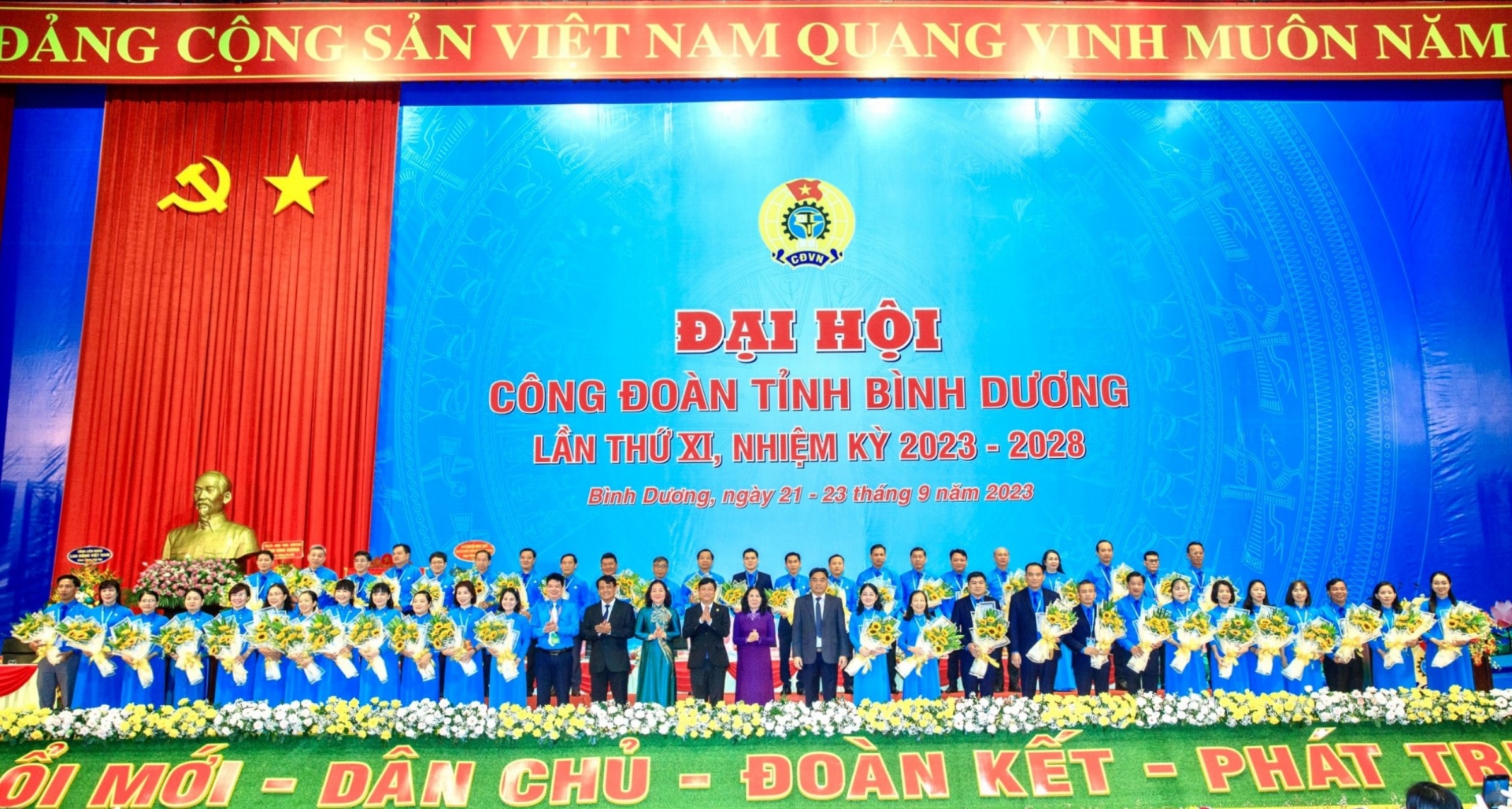 Đồng chí Nguyễn Kim Loan tái đắc cử Chủ tịch LĐLĐ Bình Dương Đồng chí Nguyễn Kim Loan tái đắc cử Chủ tịch LĐLĐ Bình Dương