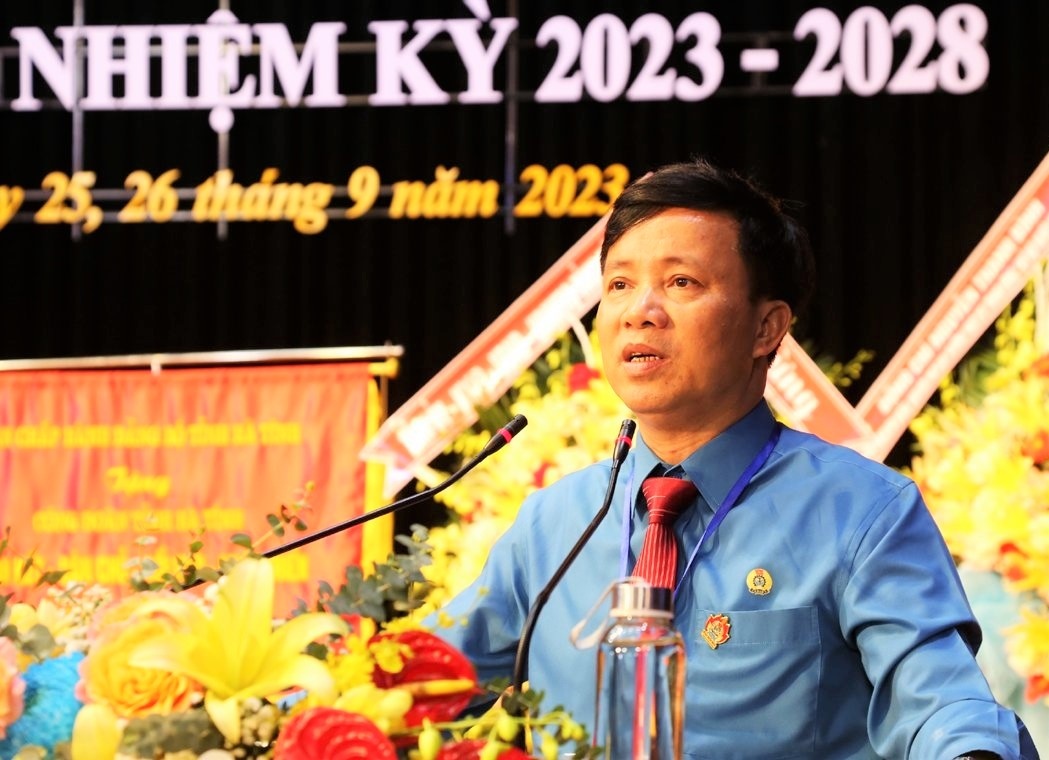 Đồng chí Nguyễn Văn Danh tái đắc cử Chủ tịch LĐLĐ tỉnh Hà Tĩnh