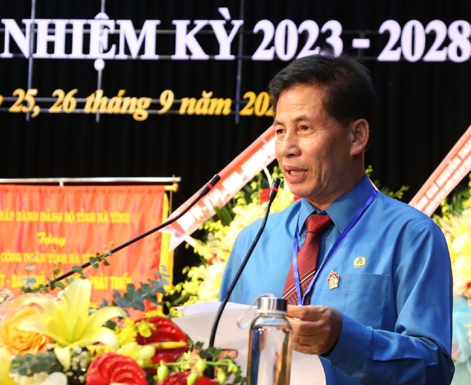 Đồng chí Nguyễn Văn Danh tái đắc cử Chủ tịch LĐLĐ tỉnh Hà Tĩnh