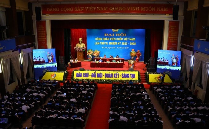 300 đại biểu tham gia Đại hội Công đoàn Viên chức Việt Nam lần thứ VI