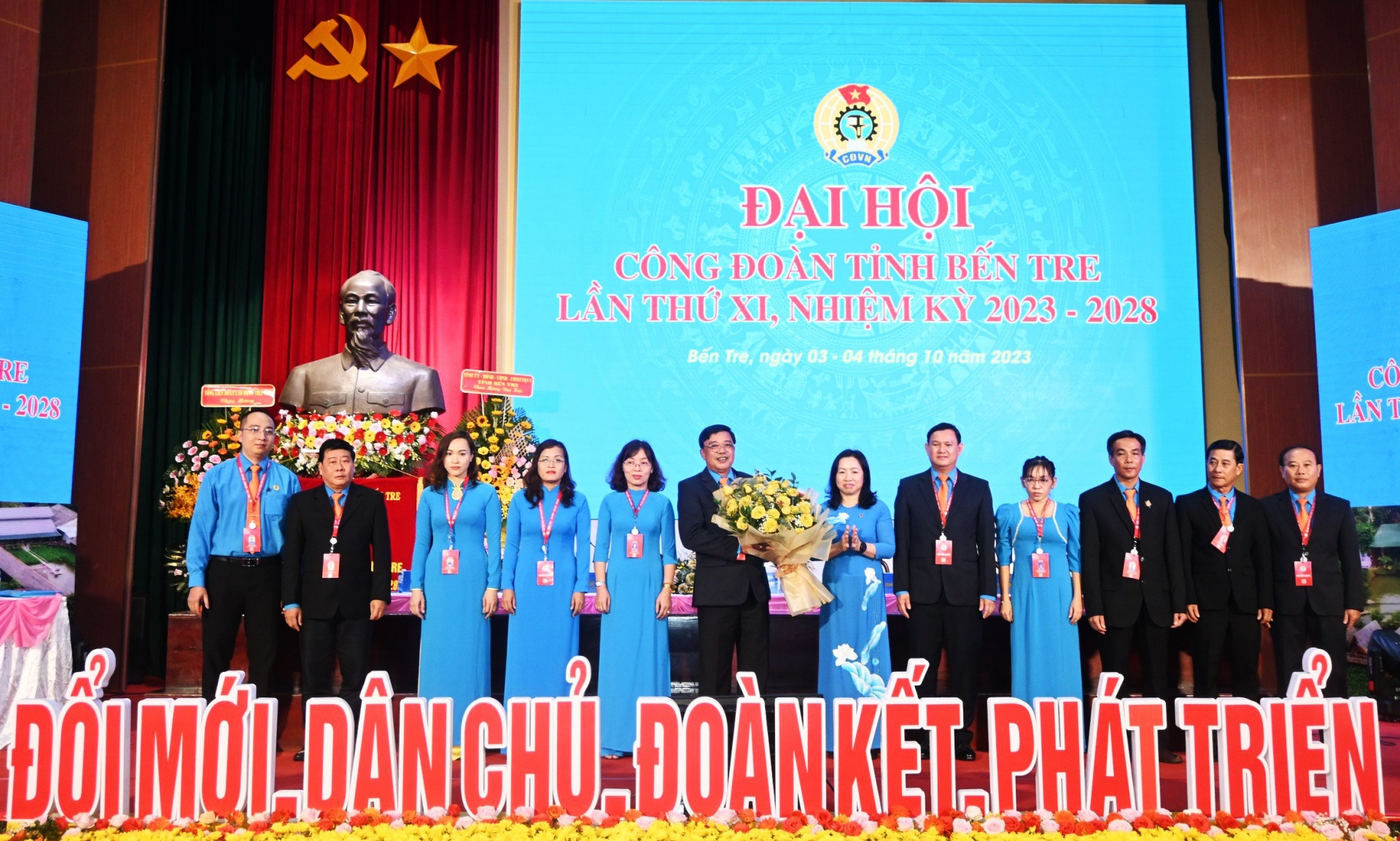 Đồng chí Nguyễn Phúc Linh tái đắc cử Chủ tịch LĐLĐ tỉnh Bến Tre Đồng chí Nguyễn Phúc Linh tái đắc cử Chủ tịch LĐLĐ tỉnh Bến Tre