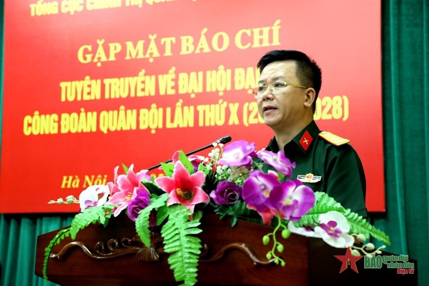 Đại hội Công đoàn Quân đội lần thứ X có ý nghĩa rất quan trọng