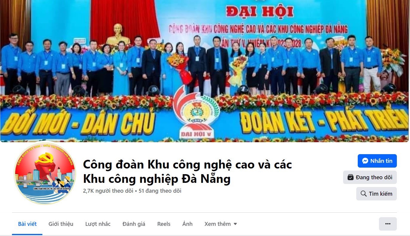 Đà Nẵng: Ra mắt Hệ thống Fanpage Công đoàn chào mừng Đại hội XVII