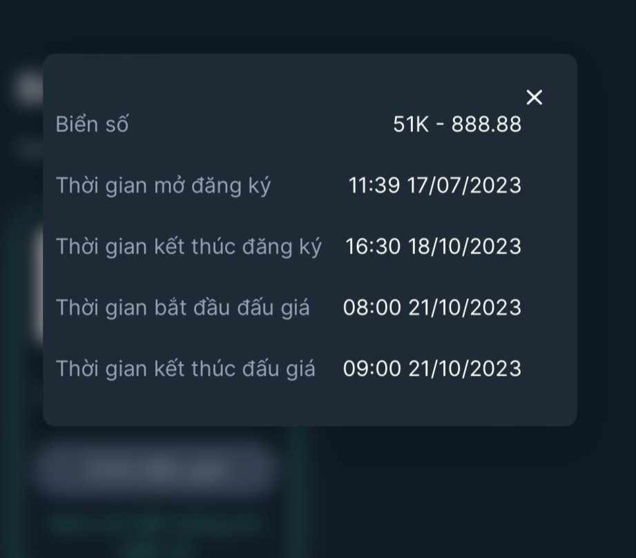 Otofun livestream buổi đấu giá lại biển số siêu đẹp 51K-888.88