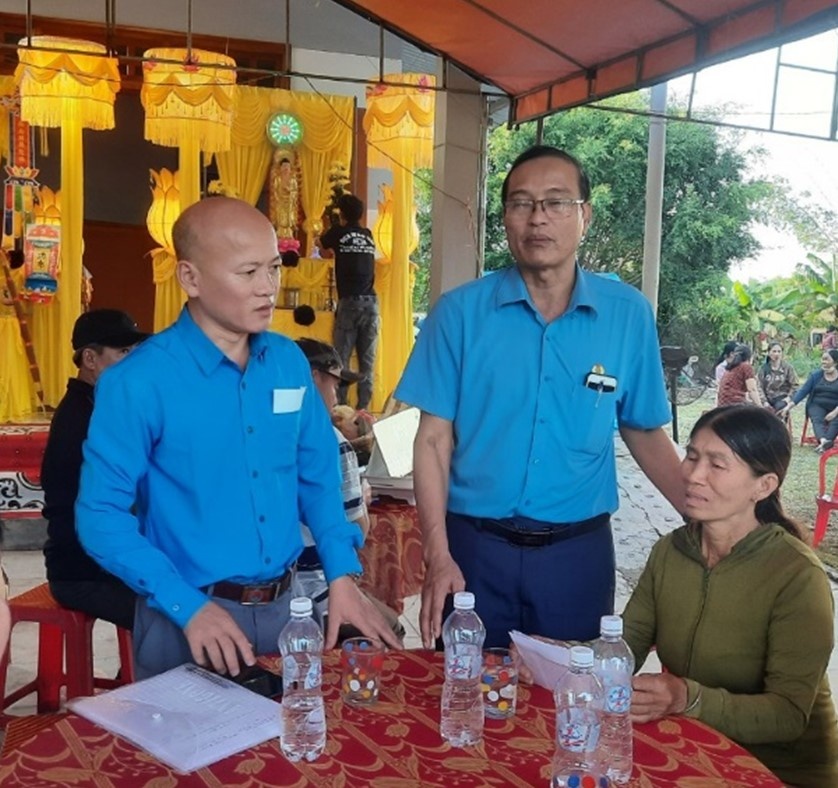 Nghiệp đoàn Nghề cá Việt Nam thăm gia đình ngư dân gặp nạn trên biển