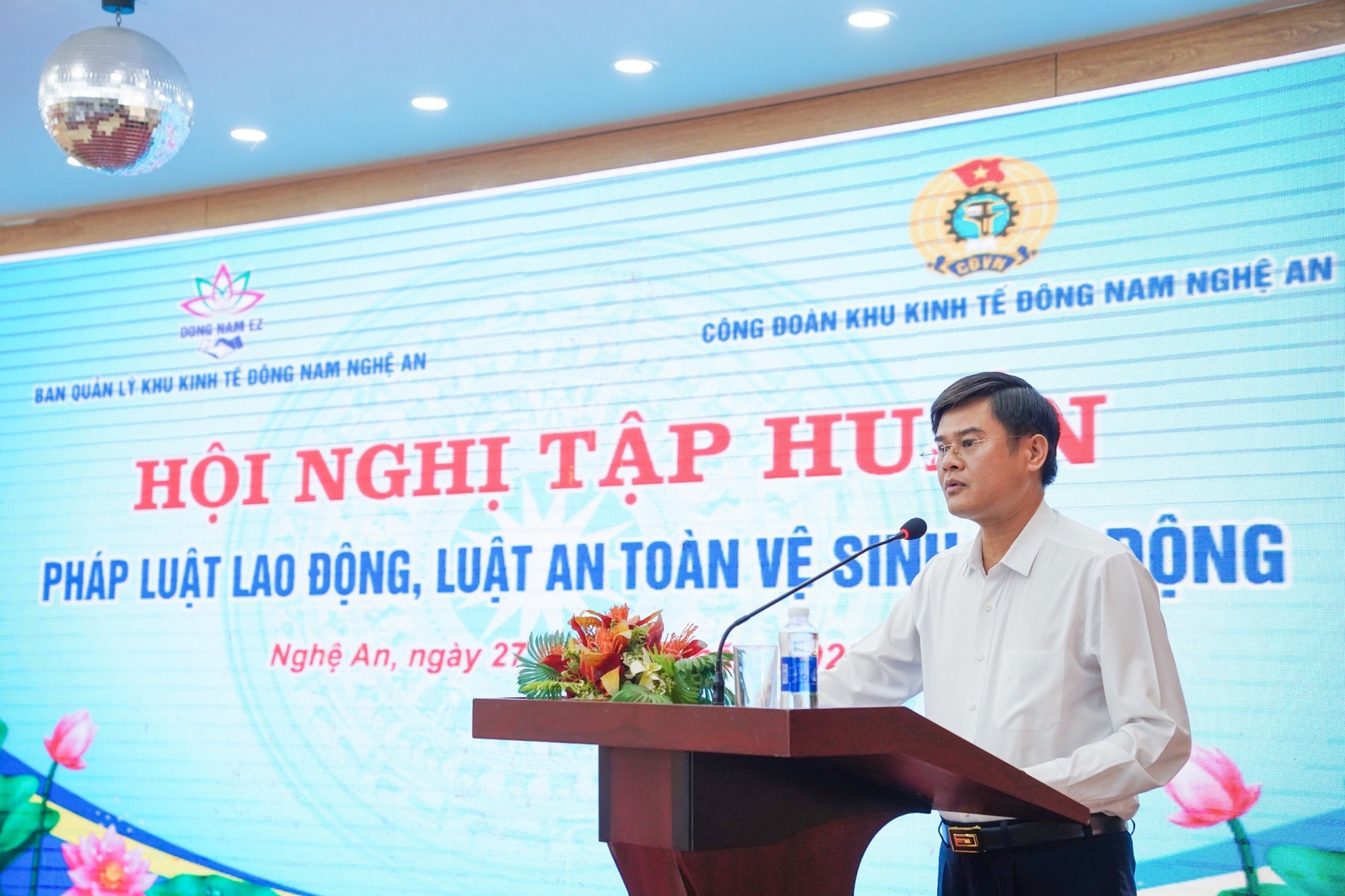 Công đoàn KKT Đông Nam Nghệ An phối hợp tổ chức tập huấn cho gần 150 đoàn viên, NLĐ