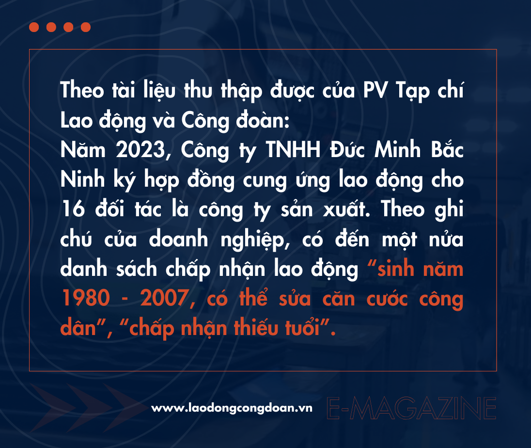 Vấn nạn trục lợi lao động chưa thành niên - Kỳ 2: “Hô biến” trẻ em thành... người lớn Vấn nạn trục lợi lao động chưa thành niên - Kỳ 2: “Hô biến” trẻ em thành... người lớn