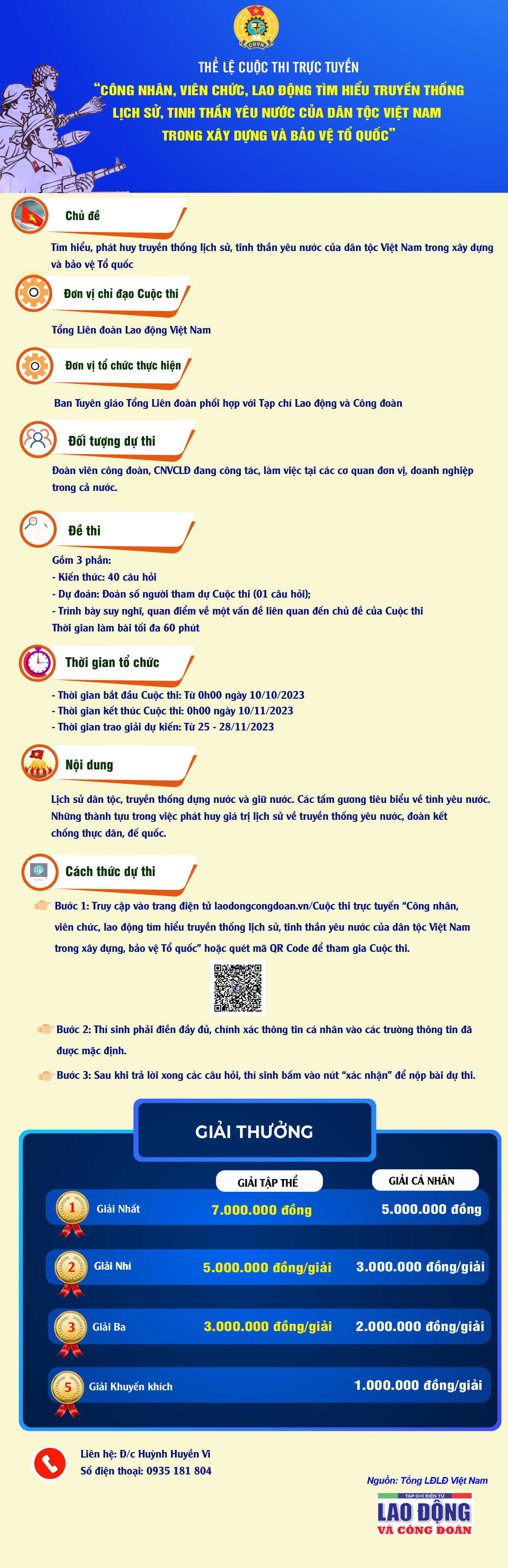 Công đoàn GDVN đứng thứ 2 Cuộc thi CNVCLĐ tìm hiểu lịch sử dân tộc Việt Nam Công đoàn GDVN đứng thứ 2 Cuộc thi CNVCLĐ tìm hiểu lịch sử dân tộc Việt Nam