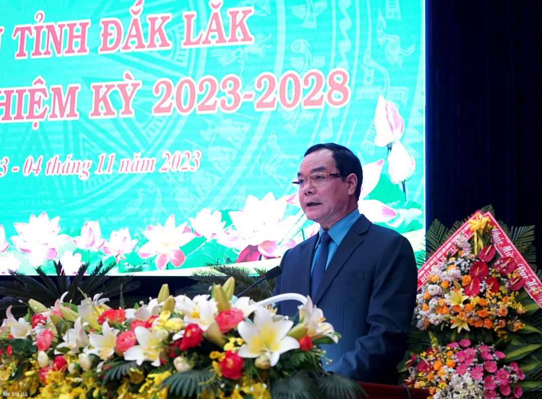 Đại hội XI Công đoàn tỉnh Đắk Lắk đề ra nhiều chỉ tiêu, nhiệm vụ nhiệm kỳ 2023-2028