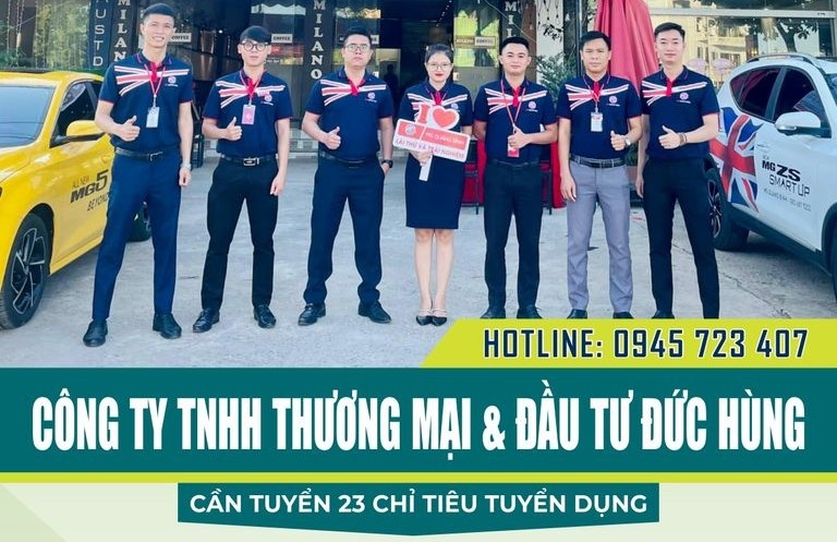 Đại lý MG Quảng Bình có nhu cầu tuyển dụng nhiều vị trí việc làm hấp dẫn Đại lý MG Quảng Bình có nhu cầu tuyển dụng nhiều vị trí việc làm hấp dẫn