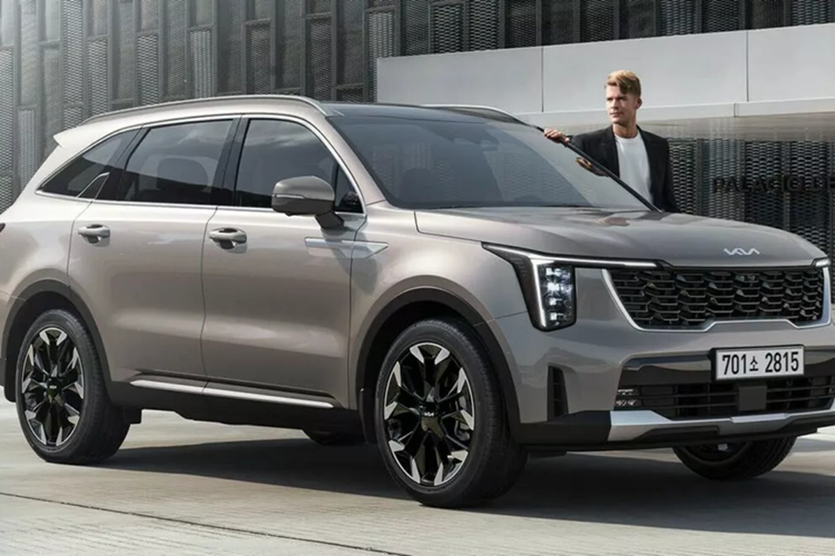 Kia sorento 2025 lộ diện trước ngày ra mắt