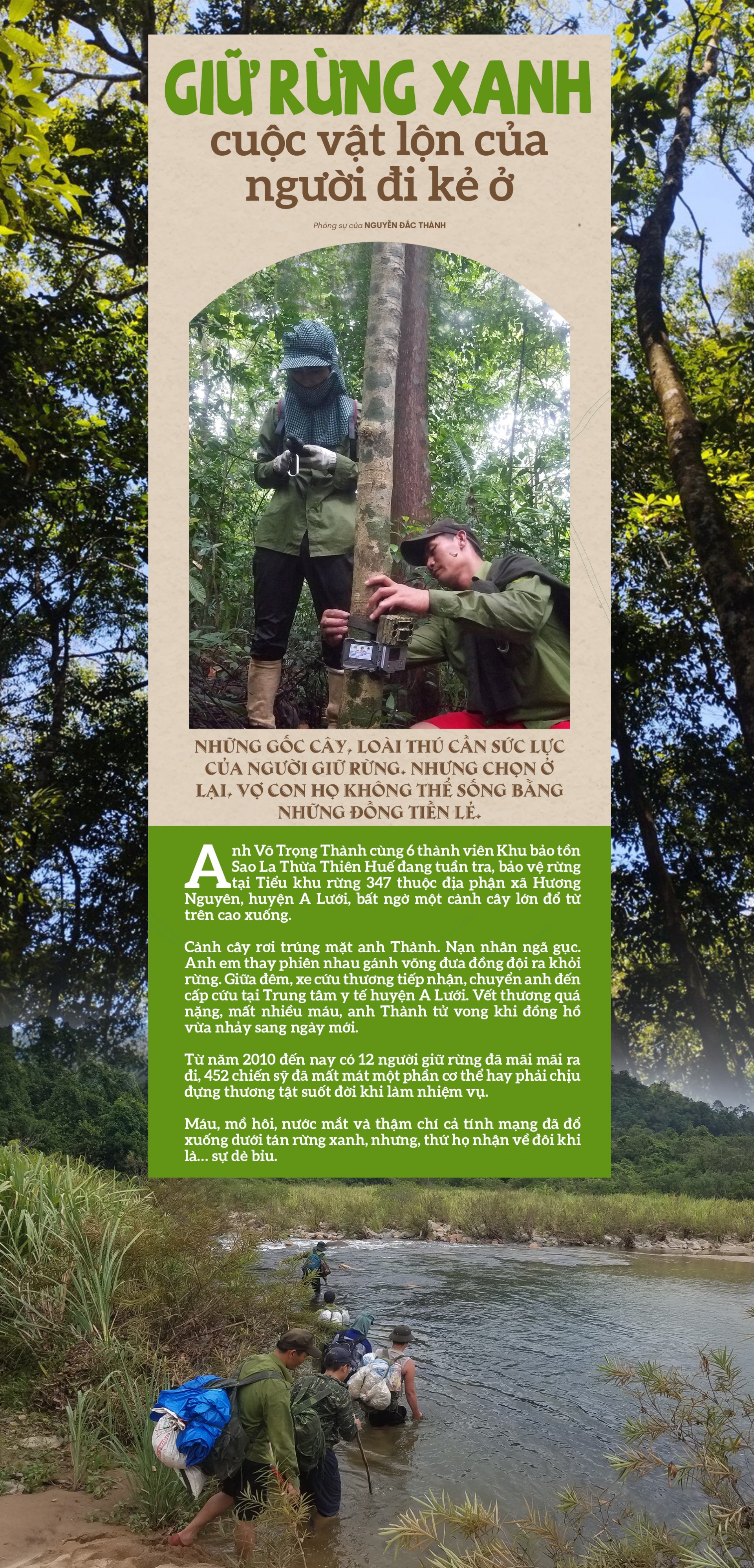 Giữ rừng xanh - cuộc vật lộn của người đi kẻ ở Giữ rừng xanh - cuộc vật lộn của người đi kẻ ở