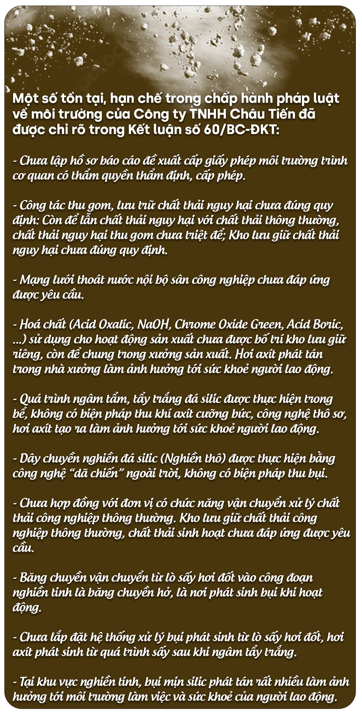 Vụ bụi phổi ở Nghệ An: Trách nhiệm thuộc về người sử dụng lao động