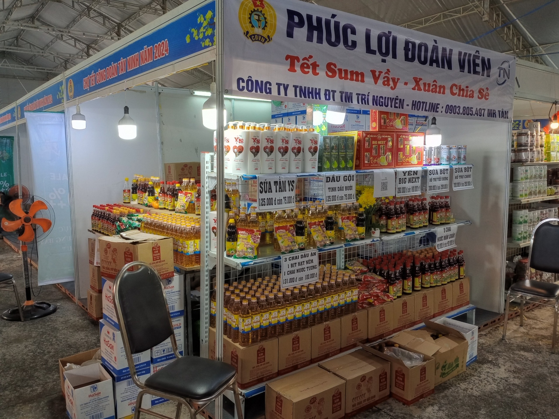 Chợ Tết Công đoàn Tây Ninh 2024 chính thức khai mạc