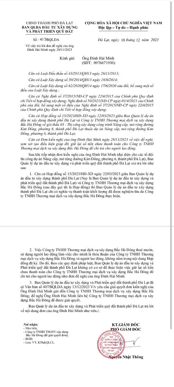 Vụ nợ lương ở Lâm Đồng: Nỗi niềm người lao động