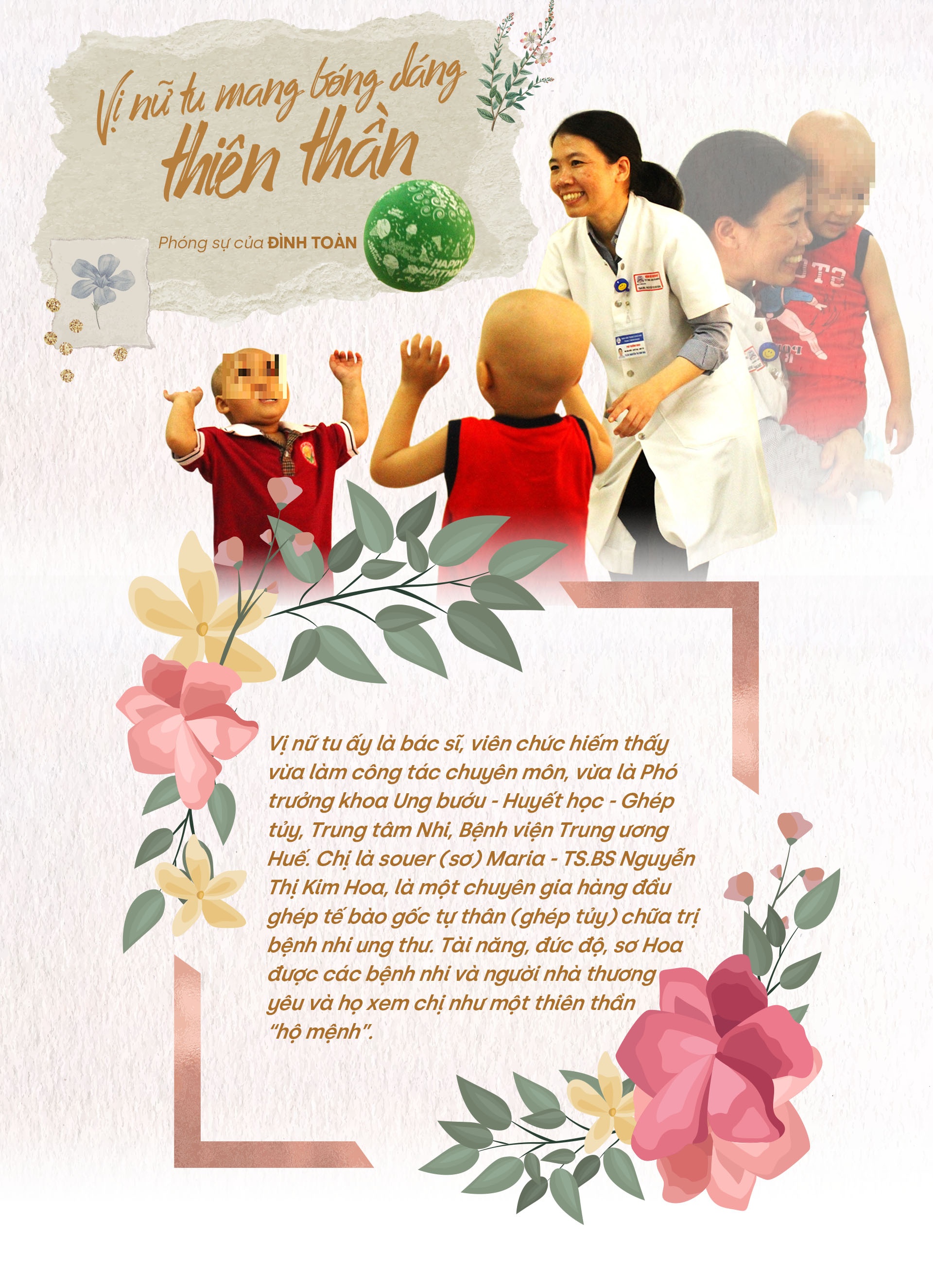 Vị nữ tu mang bóng dáng thiên thần Vị nữ tu mang bóng dáng thiên thần