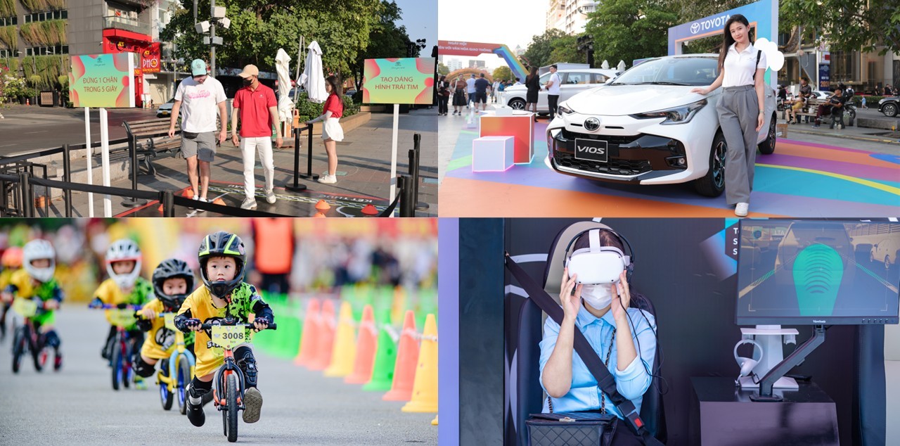 Toyota carnival chiêu đãi khách hàng tham quan với nhiều hoạt động thú vị