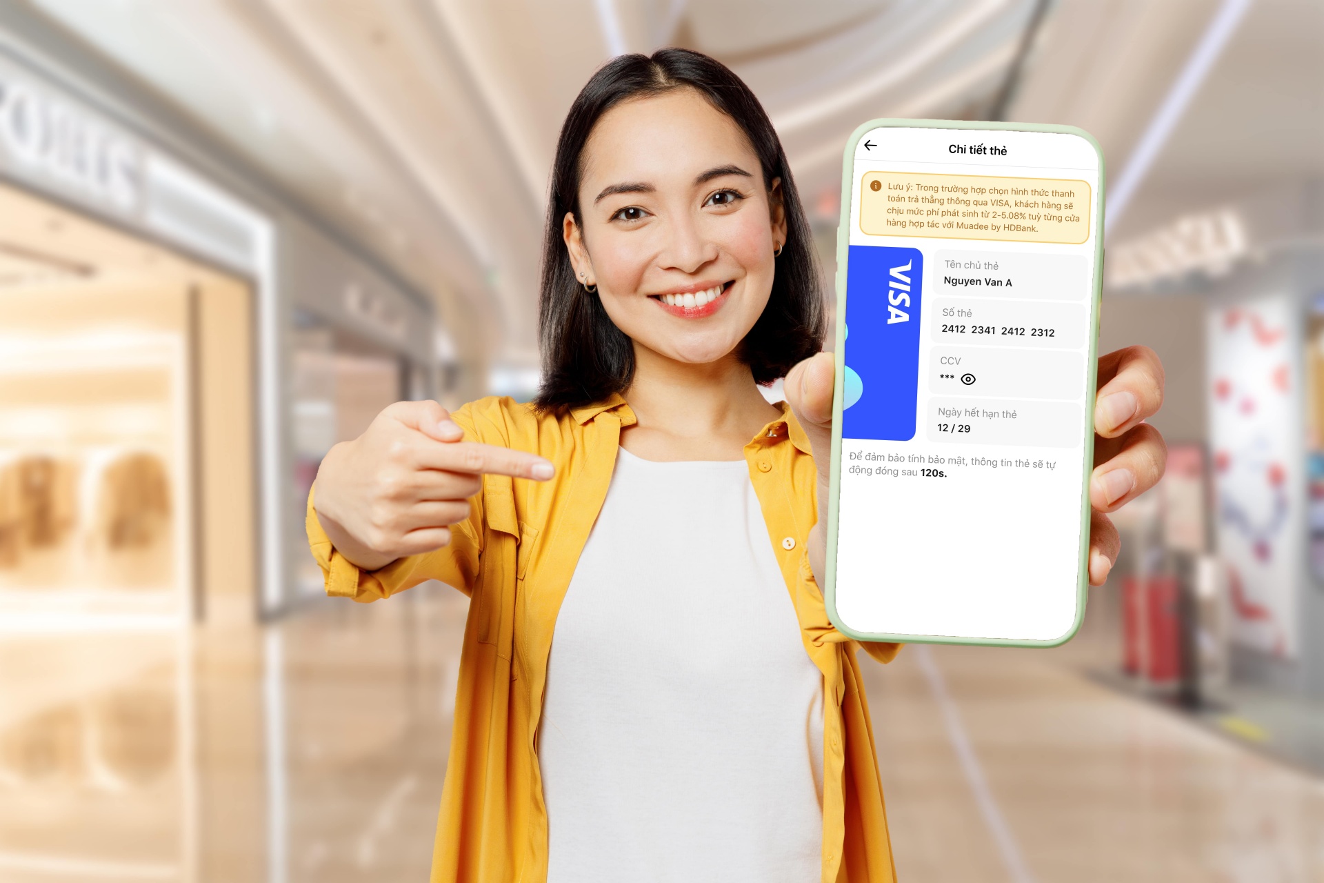 Thanh toán bằng Muadee by HDBank: 50.000 đồng cũng được trả góp