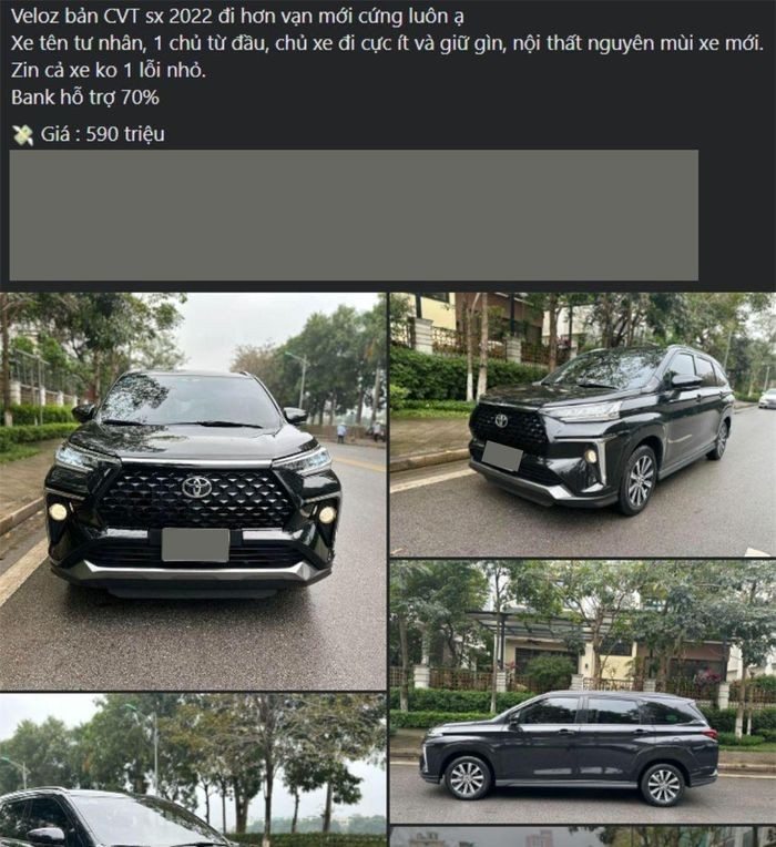 Toyota Veloz Cross rớt giá 150 triệu sau 1 năm lăn bánh