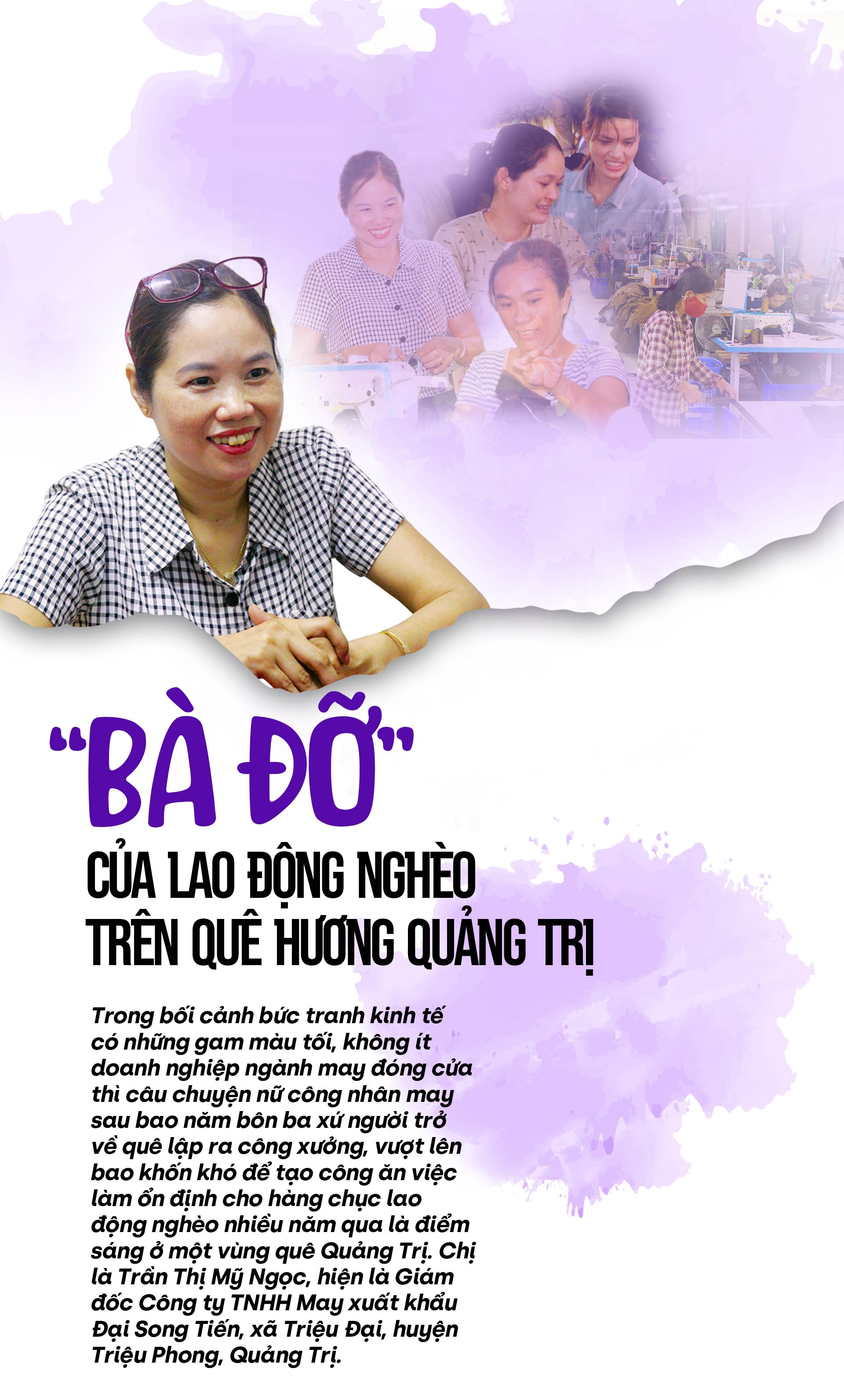 “Bà đỡ” của lao động nghèo trên quê hương Quảng Trị