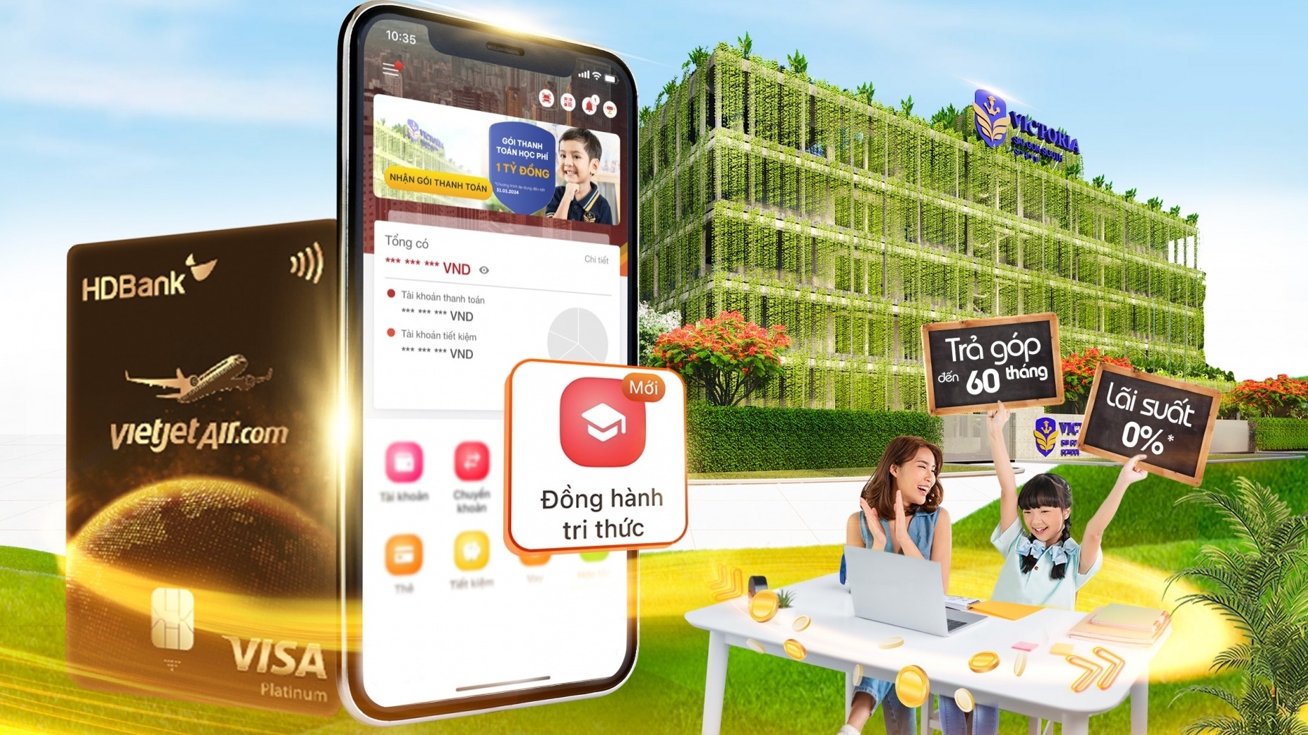 HDBank hỗ trợ trả góp 100% tiền học phí với kỳ hạn đến 60 tháng