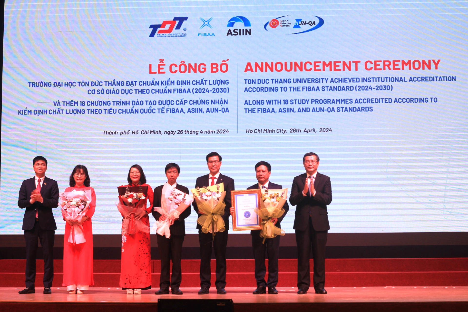 Trường ĐH Tôn Đức Thắng đạt chuẩn chất lượng giáo dục Quốc tế - FIBAA 2024-2030