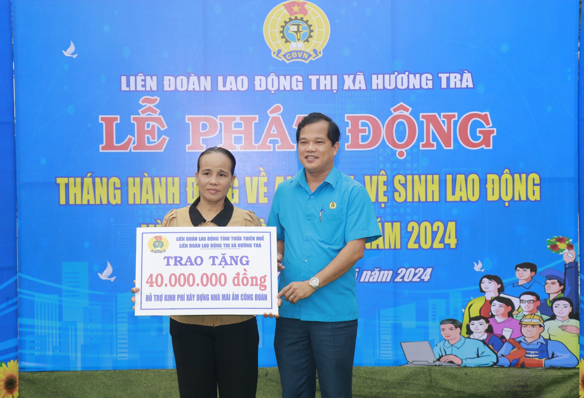 Thừa Thiên Huế: Đoàn viên, người lao động thị xã Hương Trà hưởng ứng Tháng Công nhân