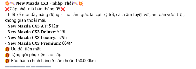 Mazda CX-3 giảm giá, trở thành SUV cỡ B có giá rẻ nhất, doanh số có tăng? Mazda CX-3 giảm giá, trở thành SUV cỡ B có giá rẻ nhất, doanh số có tăng?