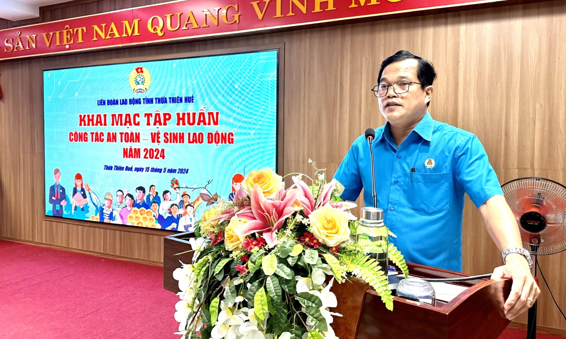 Trang bị kiến thức ATVSLĐ cho cán bộ công đoàn Thừa Thiên Huế
